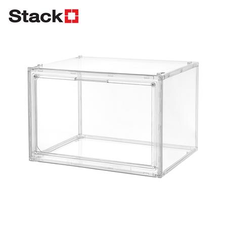 กล่องจัดเก็บฝาเปิด โมเดล STACKO KLEAR 36x27x24 ซม. สีใส_1