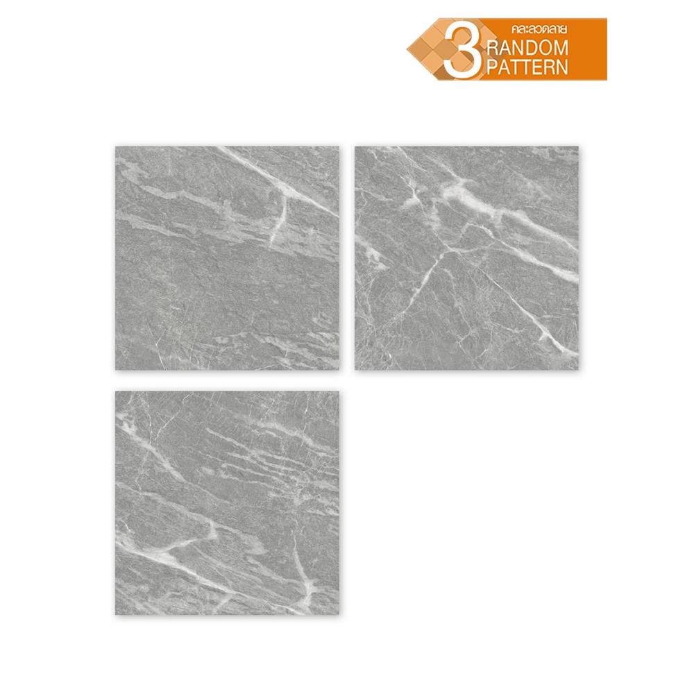 กระเบื้องพื้นพอร์ซเลน  40x40 ซม. TARA การ์ดี้ เทา (HYG) PM 0.96 ตร.ม.
