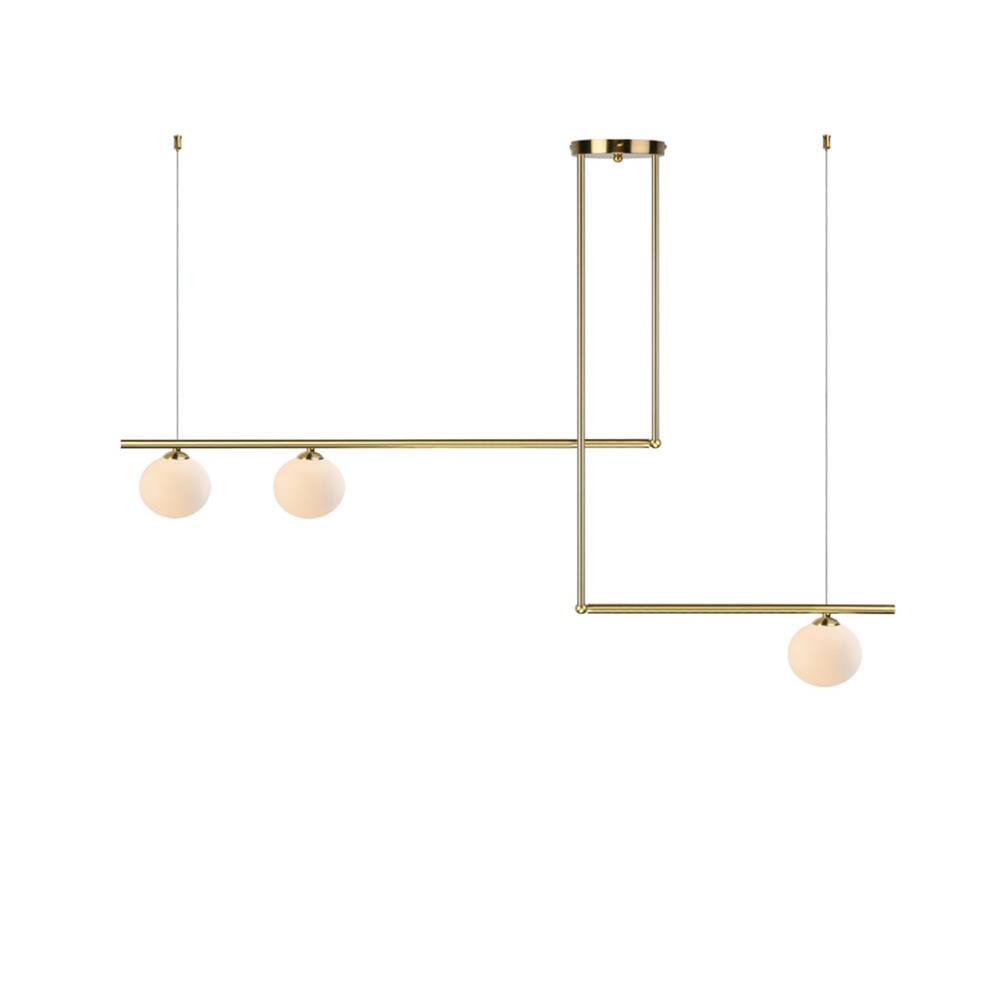 ไฟช่อ LUMAX 01-02881 สีขาว/ทอง 3 หัว