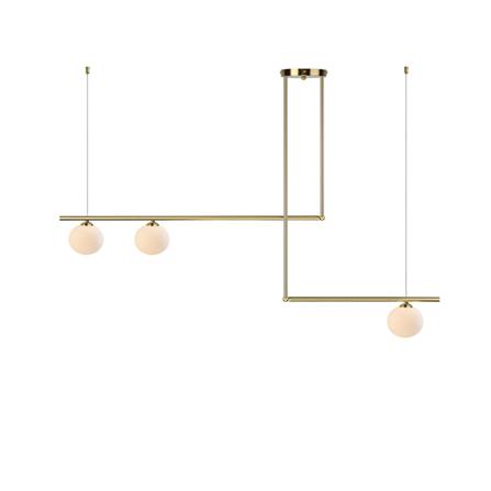 ไฟช่อ LUMAX 01-02881 สีขาว/ทอง 3 หัว