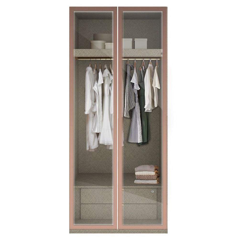 ตู้เสื้อผ้า 2 บานเปิด SB BUILT IN WARDROBE PLUS 59061089 100 ซม. สีโรสโกลด์