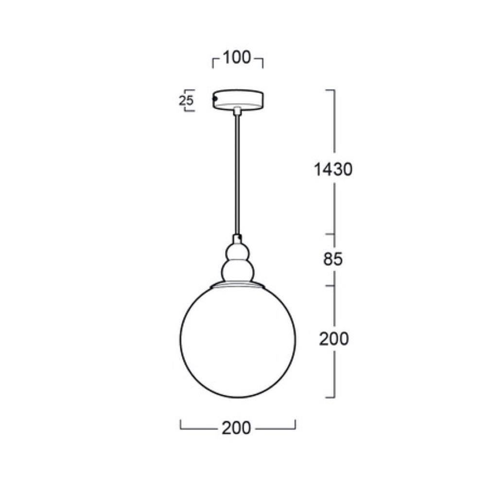 ไฟช่อ L&E 01-02739 สีขาว 1 หัว