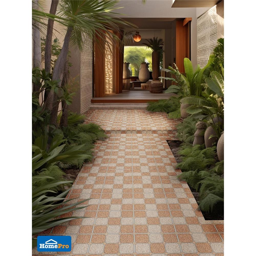 กระเบื้องพื้น 40x40 ซม. TARA อาช่า น้ำตาล (CIR) PM 0.96 ตร.ม.