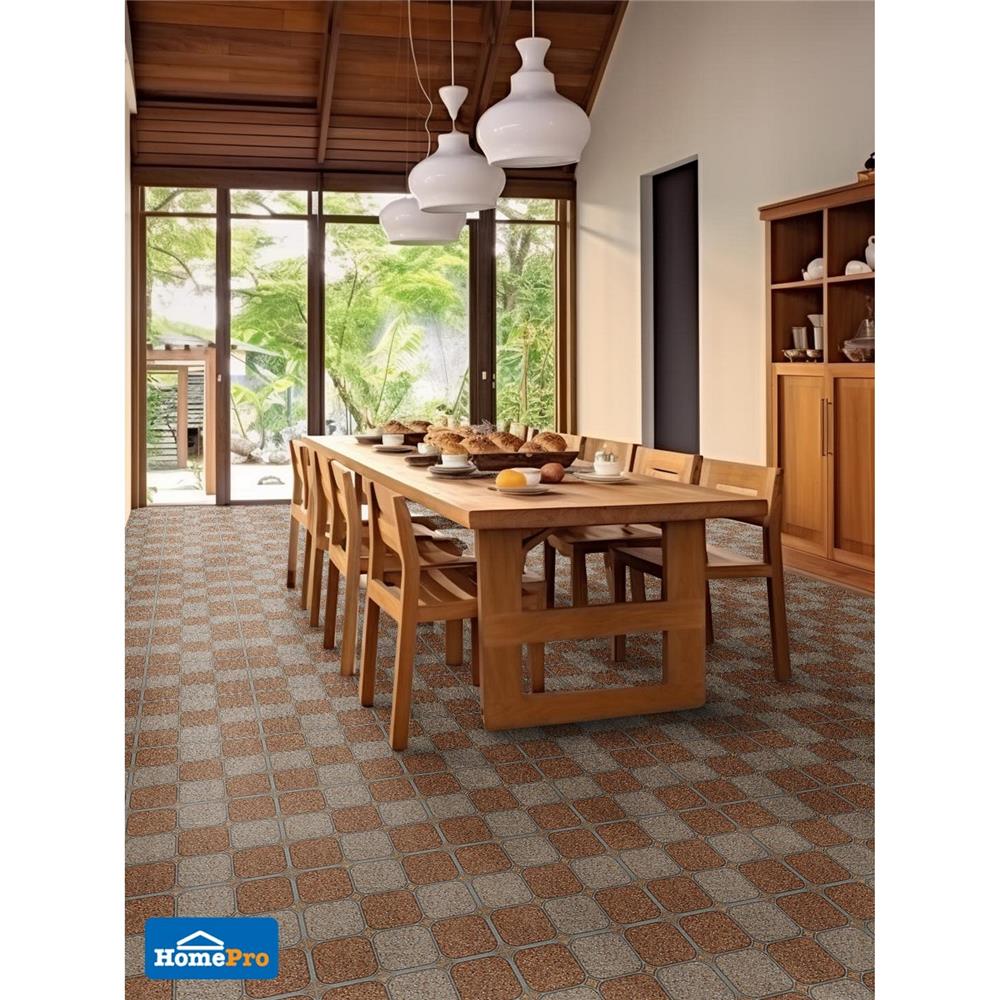 กระเบื้องพื้น 40x40 ซม. TARA อาช่า น้ำตาล (CIR) PM 0.96 ตร.ม.