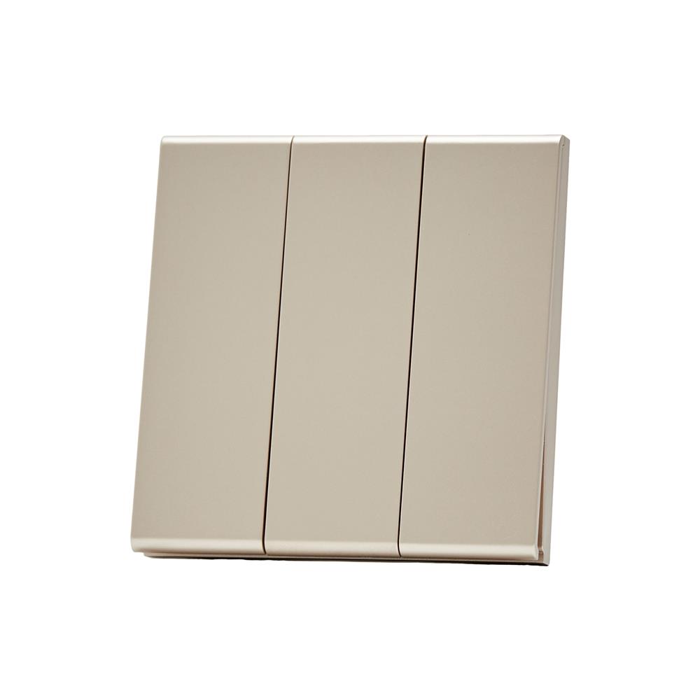 ชุดสวิตซ์ 2 ทาง 3 ช่อง SAHN D032-G สีทอง