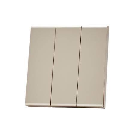 ชุดสวิตซ์ 2 ทาง 3 ช่อง SAHN D032-G สีทอง_2