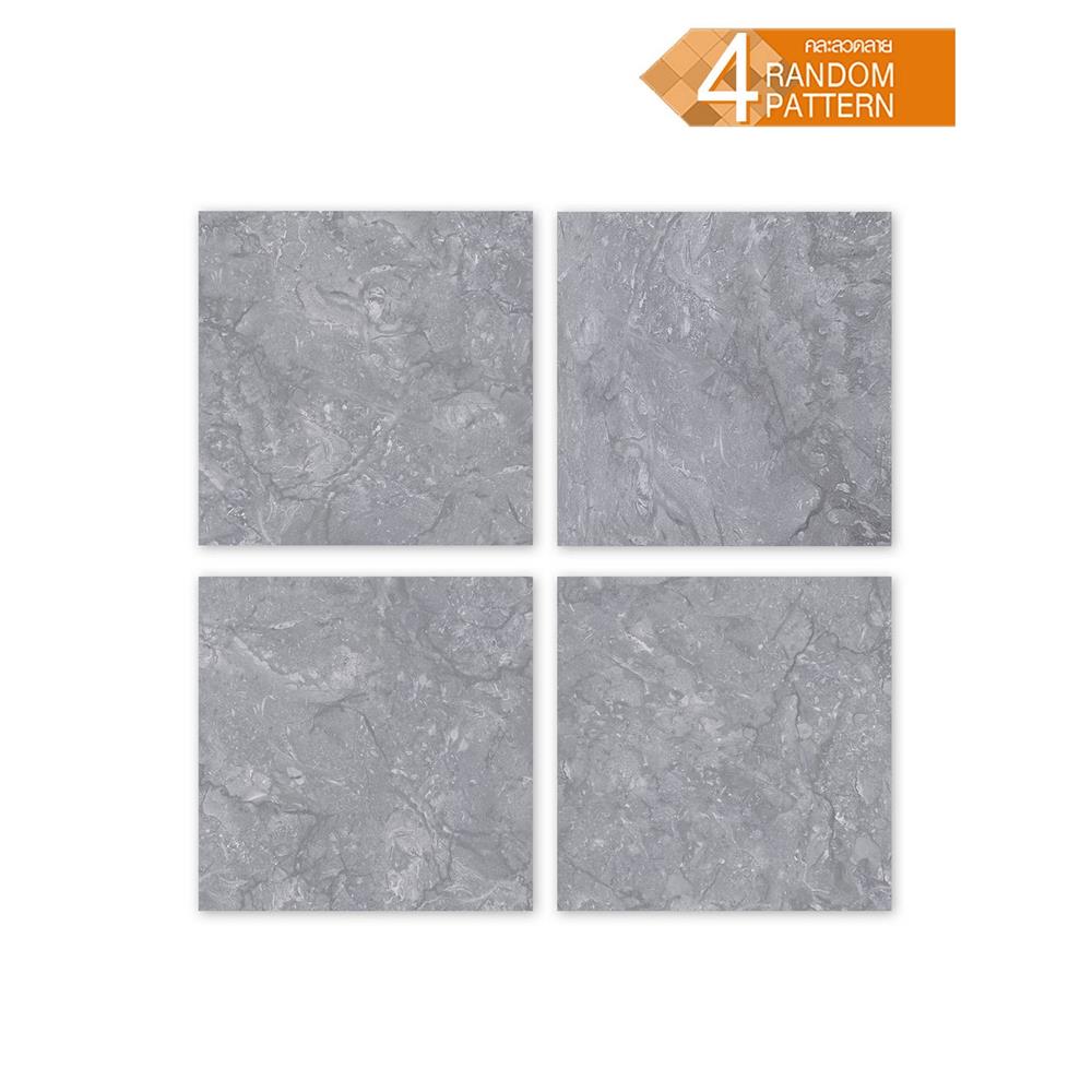 กระเบื้องพื้นพอร์ซเลน  40x40 ซม. TARA เฮลก้า เทา (HYG) PM 0.96 ตร.ม.