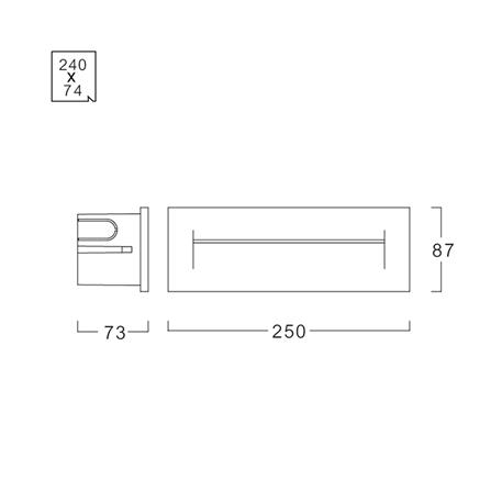 ไฟผนังภายนอก LED L&E 65-A0150 9 วัตต์ WARM WHITE สีดำ_7