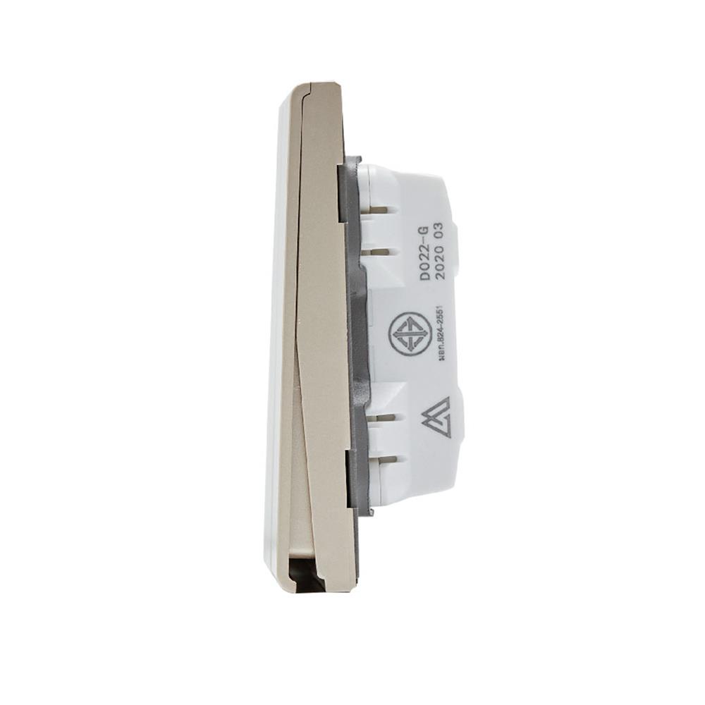 ชุดสวิตซ์ 2 ทาง 2 ช่อง SAHN D022-G สีทอง