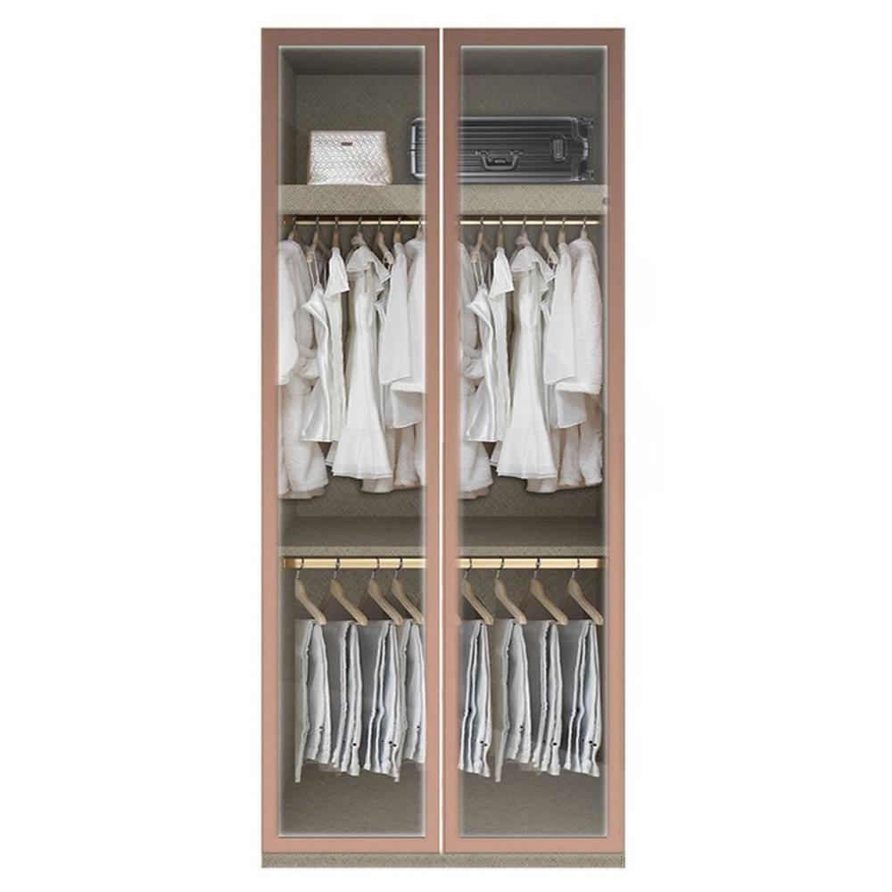 ตู้เสื้อผ้า 2 บานเปิด SB BUILT IN WARDROBE PLUS 59061088 100 ซม. สีโรสโกลด์