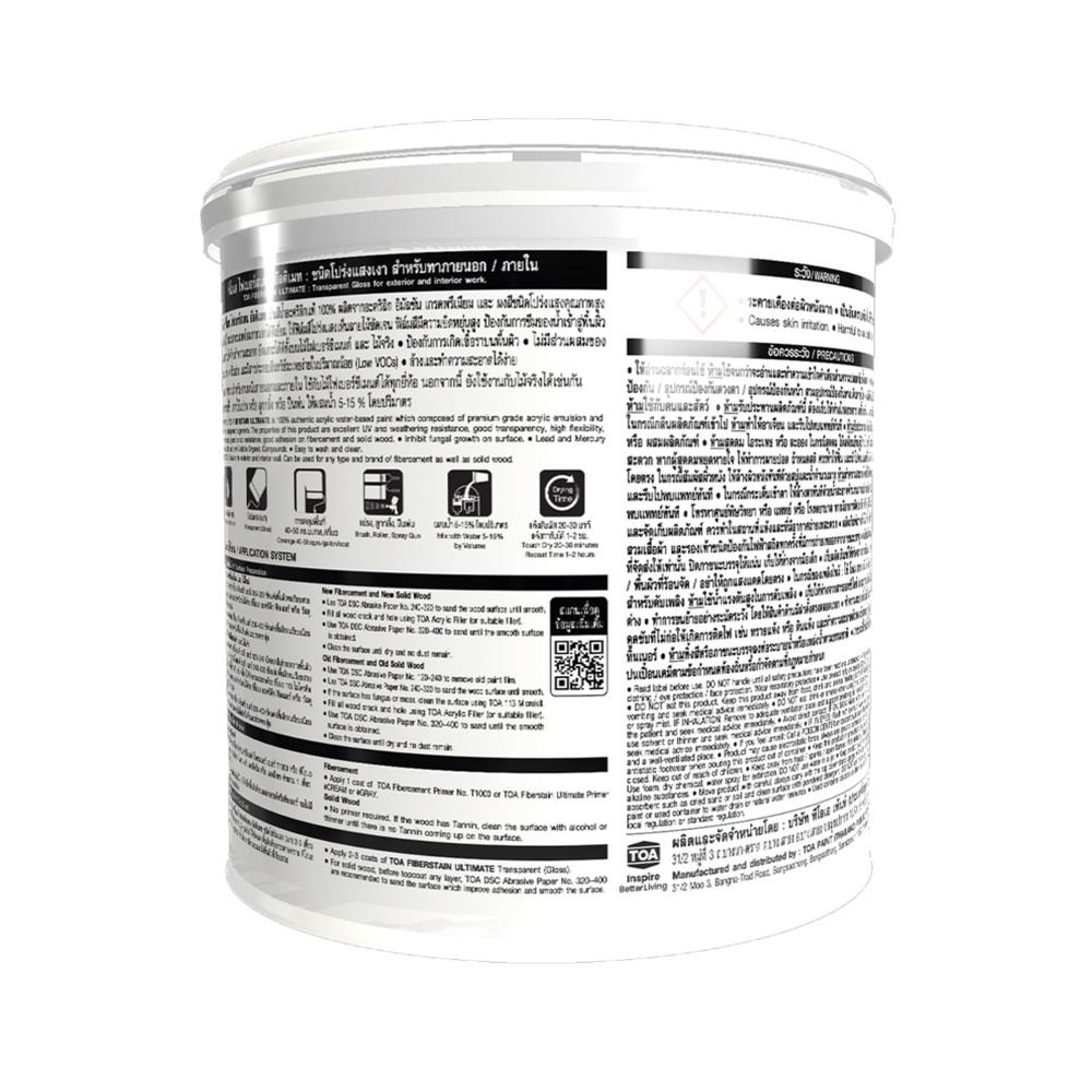 สีย้อมไม้ TOA FIBERSTAIN ULTIMATE WG005 สีไม้แดง โปร่งแสงเงา 1 แกลลอน