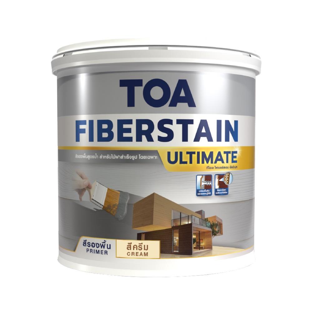 สีรองพื้นไม้ฝาไฟเบอร์ซีเมนต์ TOA FIBERSTAIN ULTIMATE สีเทา ด้าน 1 แกลลอน