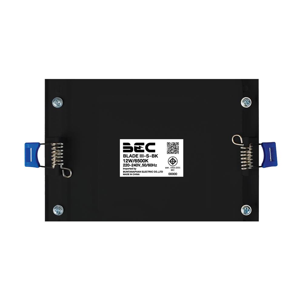 ดาวน์ไลท์ LED BEC BLADE III S-BK 6.5 นิ้ว 12 วัตต์ DAYLIGHT สีดำ