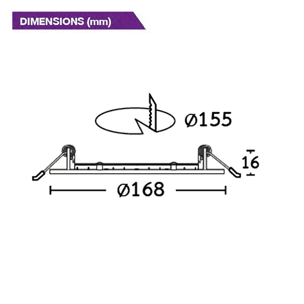 ดาวน์ไลท์ LED BEC BLADE III O-BK 6.6 นิ้ว 12 วัตต์ DAYLIGHT สีดำ