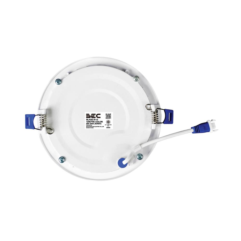 ดาวน์ไลท์ LED BEC BLADE III-O 12WTRI 6.6 นิ้ว 12 วัตต์ DAYLIGHT/COOL WHITE/WARM WHITE สีขาว