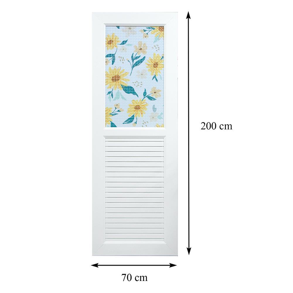 ประตูห้องน้ำ UPVC AZLE SUNFLOWER 70X200 ซม. สีขาว พร้อมวงกบ ไม่เจาะลูกบิด