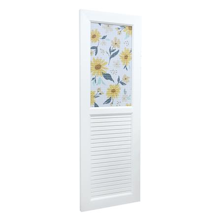 ประตูห้องน้ำ UPVC AZLE SUNFLOWER 70X200 ซม. สีขาว พร้อมวงกบ ไม่เจาะลูกบิด_3