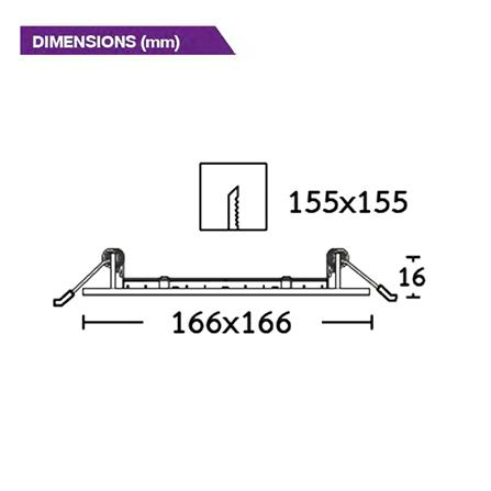 ดาวน์ไลท์ LED BEC BLADE III O-BK 6.5 นิ้ว 12 วัตต์ WARM WHITE สีดำ_4