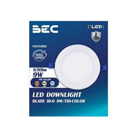 ดาวน์ไลท์ LED BEC BLADE III-O 9WTRI 5.5 นิ้ว 9 วัตต์ DAYLIGHT/COOL WHITE/WARM WHITE สีขาว_2