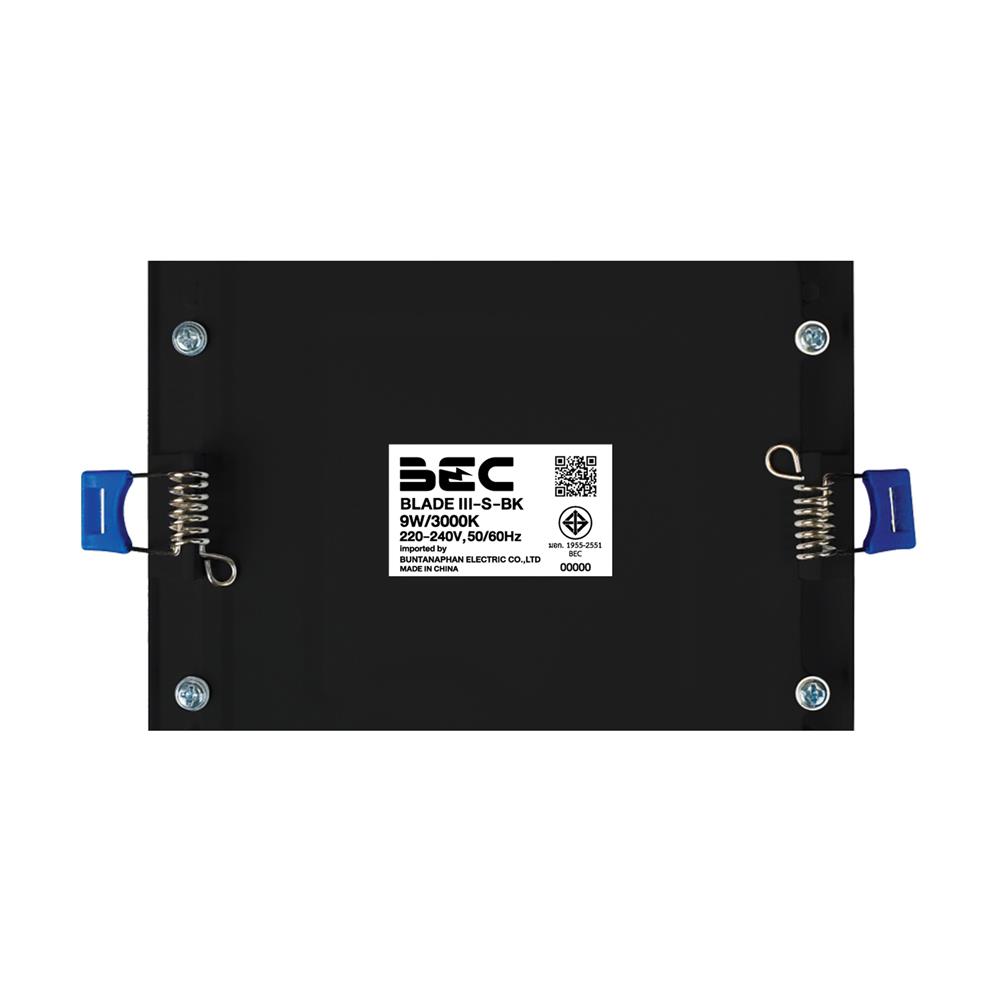 ดาวน์ไลท์ LED BEC BLADE III O-BK 5.7 นิ้ว 9 วัตต์ WARM WHITE สีดำ
