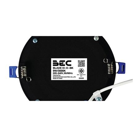 ดาวน์ไลท์ LED BEC BLADE III O-BK 5.6 นิ้ว 9 วัตต์ WARM WHITE สีดำ_5