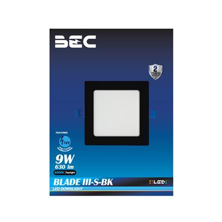 ดาวน์ไลท์ LED BEC BLADE III O-BK 5.7 นิ้ว 9 วัตต์ DAYLIGHT สีดำ_2