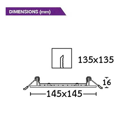 ดาวน์ไลท์ LED BEC BLADE III O-BK 5.7 นิ้ว 9 วัตต์ DAYLIGHT สีดำ_4