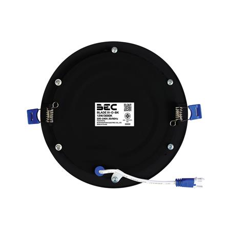 ดาวน์ไลท์ LED BEC BLADE III O-BK 6.6 นิ้ว 12 วัตต์ WARM WHITE สีดำ_1