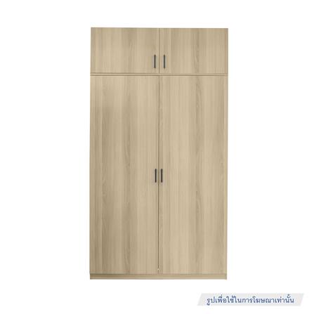 ตู้ต่อบนบานเปิด FURDINI GREATE 120 ซม. สีไวท์โอ๊ค_4