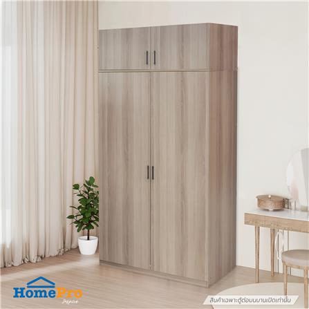 ตู้ต่อบนบานเปิด FURDINI GREATE 120 ซม. สีไวท์โอ๊ค_5