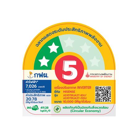 แอร์ผนัง HISENSE AS10TRUA2T 10000 บีทียู อินเวอร์เตอร์_2