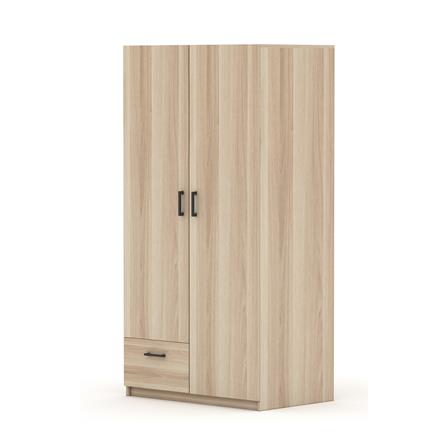 ตู้เสื้อผ้า 2 บานเปิด FURDINI GREATE 90 ซม. สีไวท์โอ๊ค_1