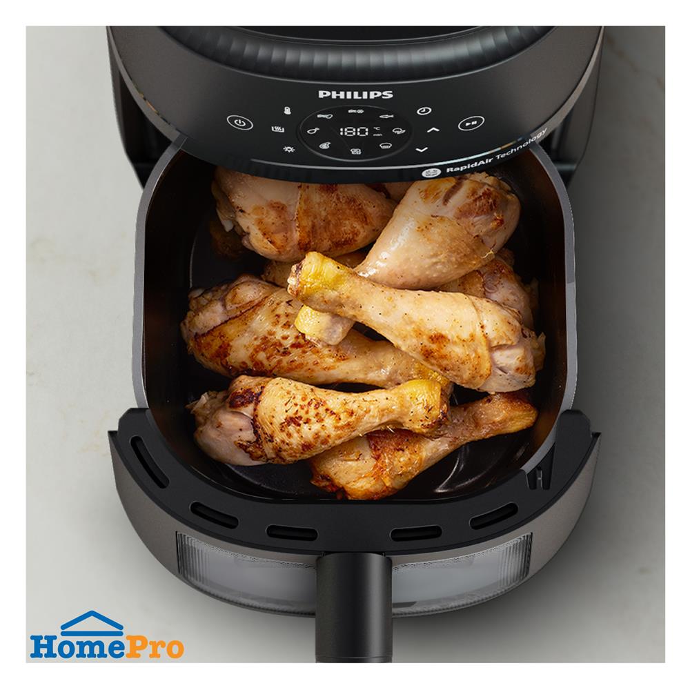 หม้อทอด PHILIPS NA220/00 4.2 ลิตร สีดำ