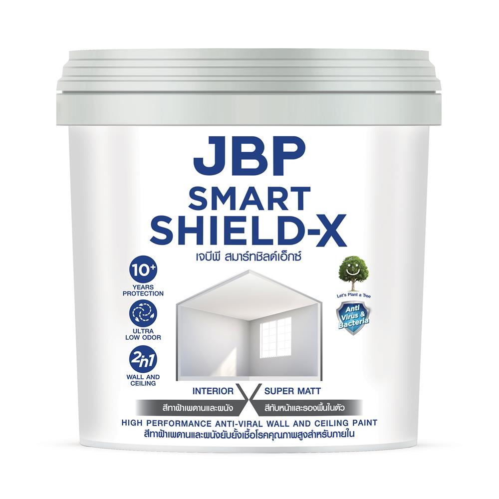 สีน้ำทาฝ้า JBP SMART SHIELD-X 7998 สีขาว ด้าน 1 แกลลอน