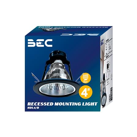 ดาวน์ไลท์ BEC HDL4/B 4 นิ้ว สีดำ กลม_4