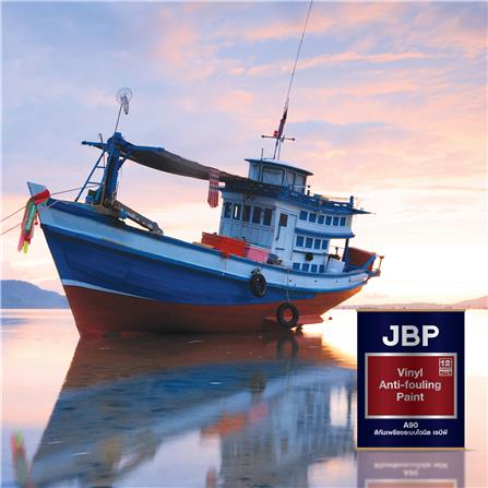 สีกันเพรียง JBP VINYL ANTI-FOULING PAINT A90 สีแดงด้าน 1 แกลลอน_2