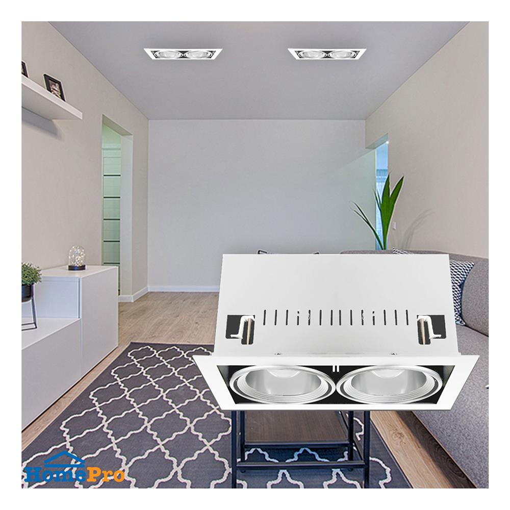 ดาวน์ไลท์ LUMAX 24-05135 9.25 นิ้ว สีขาว เหลี่ยม