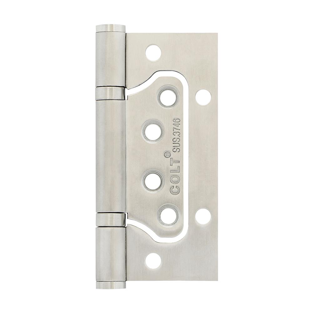 บานพับ 4X3 นิ้ว X 2.5 มม. COLT 3746 ไม่เซาะร่อง สีสเตนเลส แพ็ก 3 ชิ้น