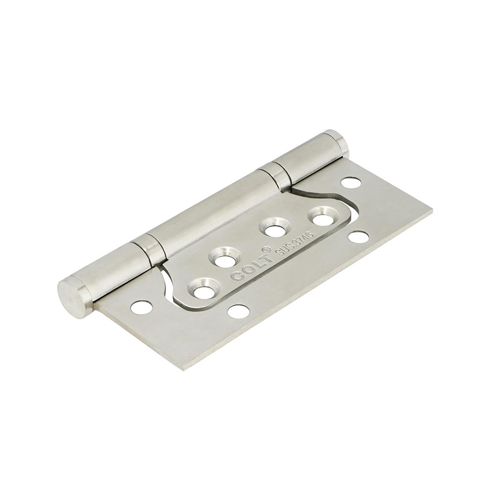 บานพับ 4X3 นิ้ว X 2.5 มม. COLT 3746 ไม่เซาะร่อง สีสเตนเลส แพ็ก 3 ชิ้น