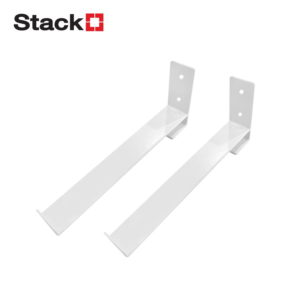 แขนรับชั้นเหล็ก STACKO ROBUSTE 3x20.2x8.4 ซม. สีขาว