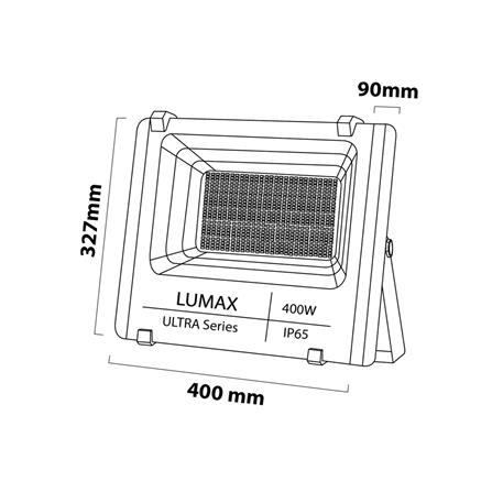 ไฟสปอตไลท์ SOLAR LUMAX 74-00030 400 วัตต์ DAYLIGHT สีดำ_8