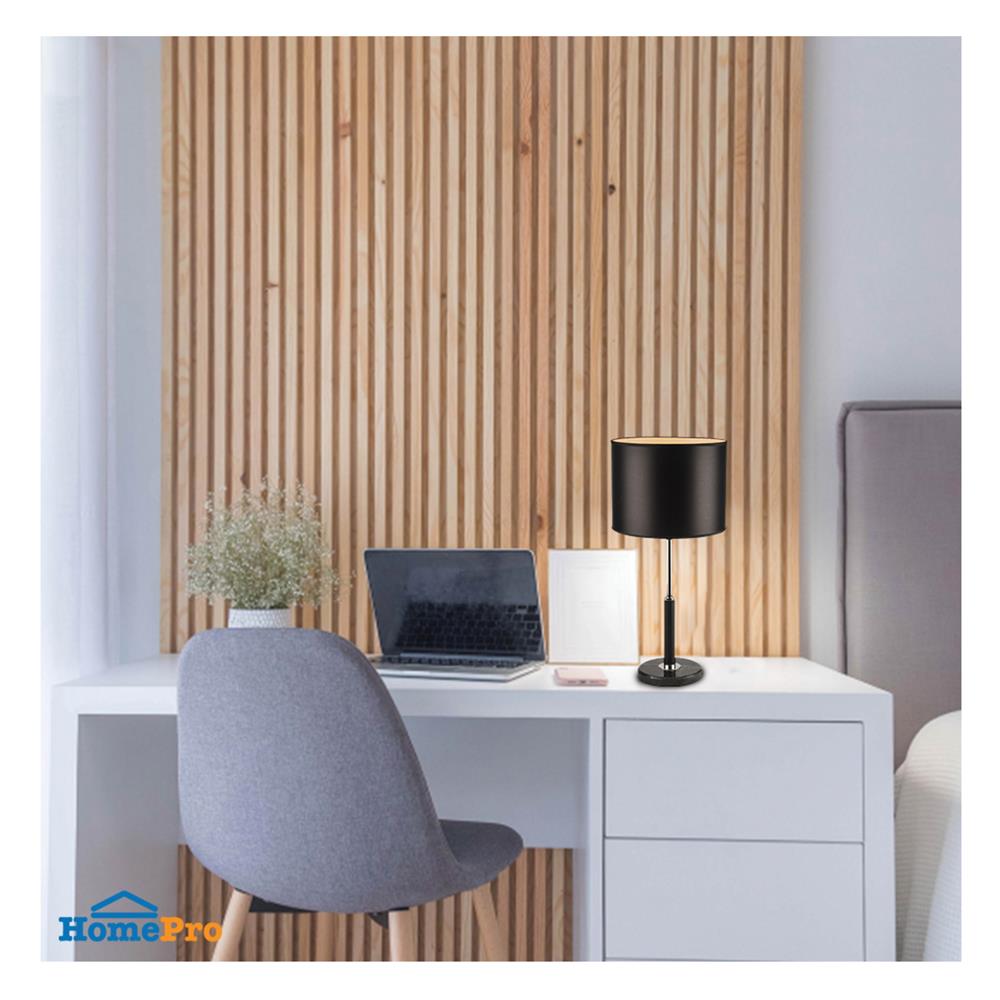 ไฟตั้งโต๊ะ LUMAX 01-02421 สีดำ/เงิน