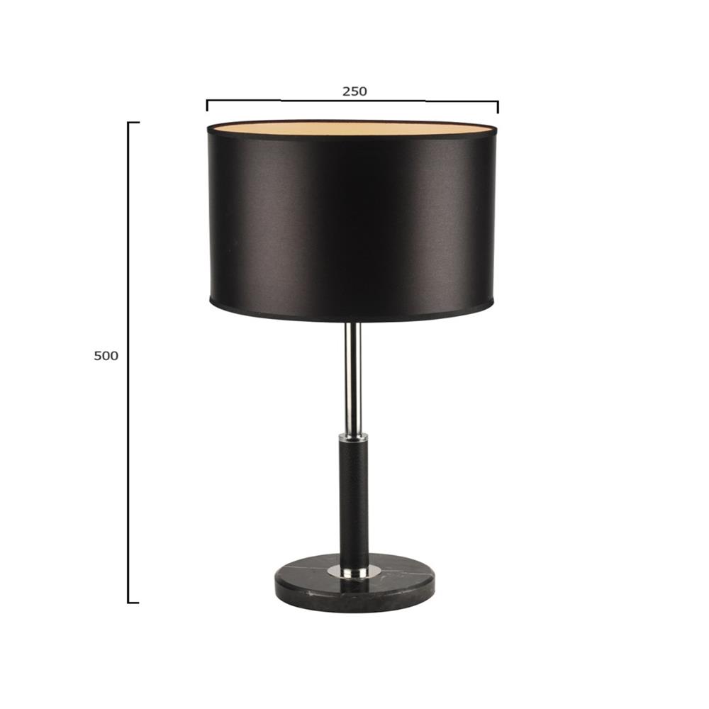 ไฟตั้งโต๊ะ LUMAX 01-02421 สีดำ/เงิน