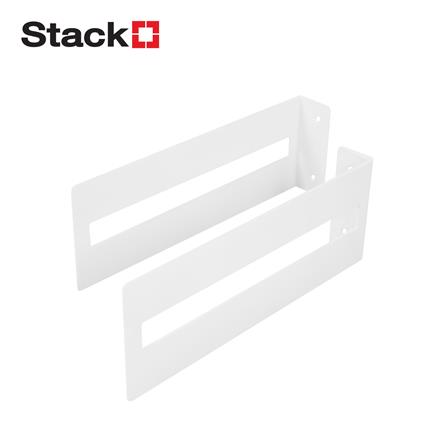 แขนรับชั้นเหล็ก STACKO NEAT 3x23x8 ซม. สีขาว_0