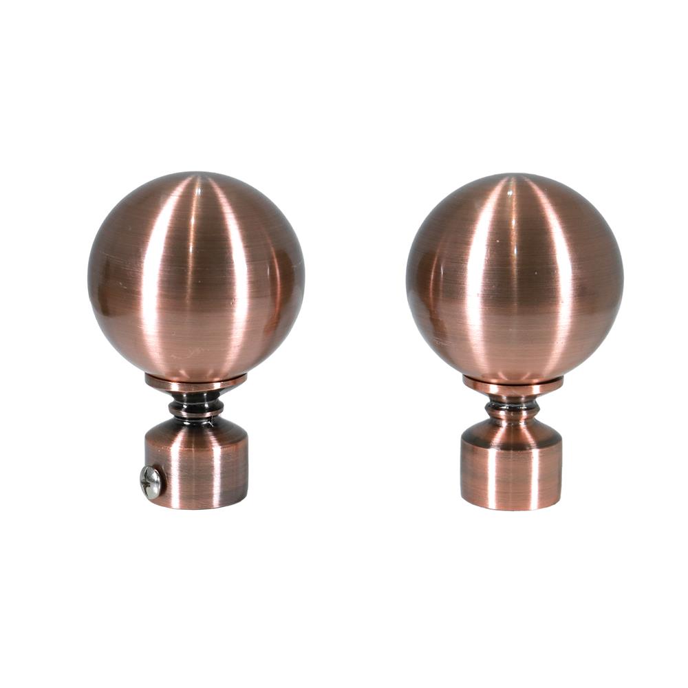 หัว-ท้ายรางม่าน HOME LIVING STYLE NIC 19 มม. สีทองแดง