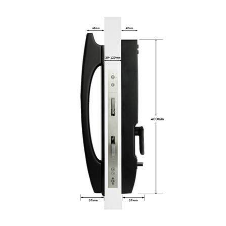 กลอนดิจิตอล CONLOCK CL-X30 สีดำ_7