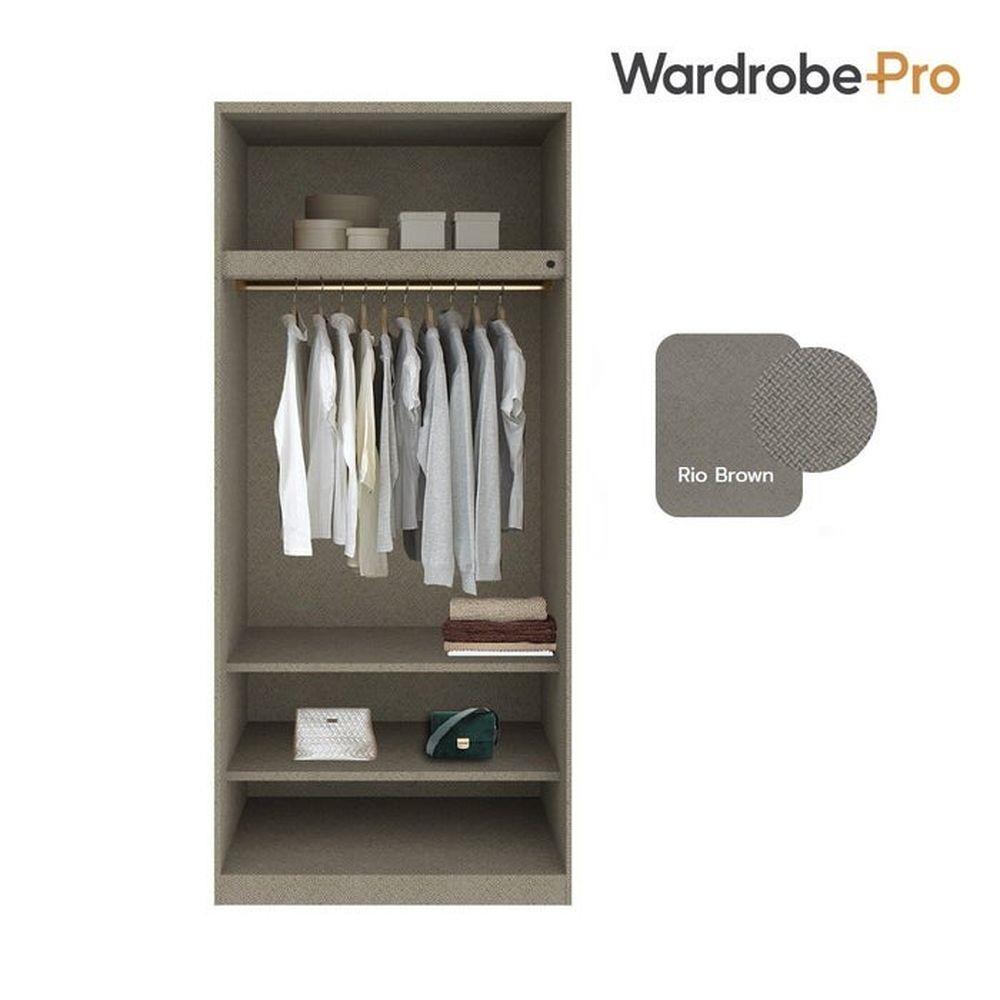 ตู้เสื้อผ้า 2 บานเปิด SB BUILT IN WARDROBE PLUS 59061115 100 ซม. สีขาว