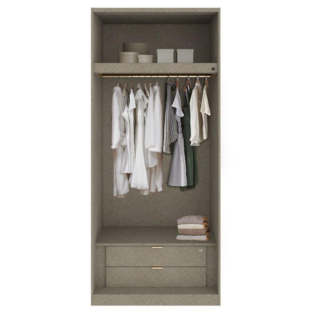 ตู้เสื้อผ้า 2 บานเปิด SB BUILT IN WARDROBE PLUS 59061087 100 ซม. สีดำ