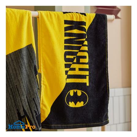 ผ้าขนหนู SATIN PLUS BATMAN 15X30 นิ้ว สีเหลือง_2