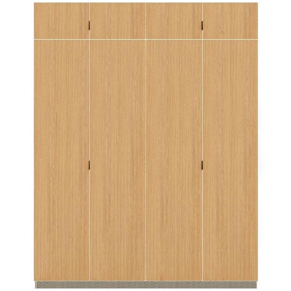 ตู้เสื้อผ้า 4 บานเปิด SB BUILT IN WARDROBE PLUS 59061132 200 ซม. สีไม้อ่อน